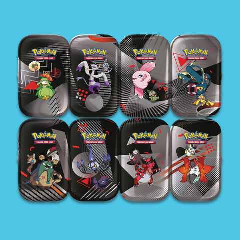 (Pre-Order) Pokémon Karmesin & Purpur Weisse Flammen Mini-Tin-box Einall