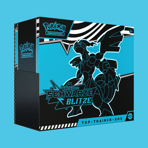(Pre-Order) Pokémon Karmesin & Purpur Schwarze Blitze Top Trainer Box (deutsch)