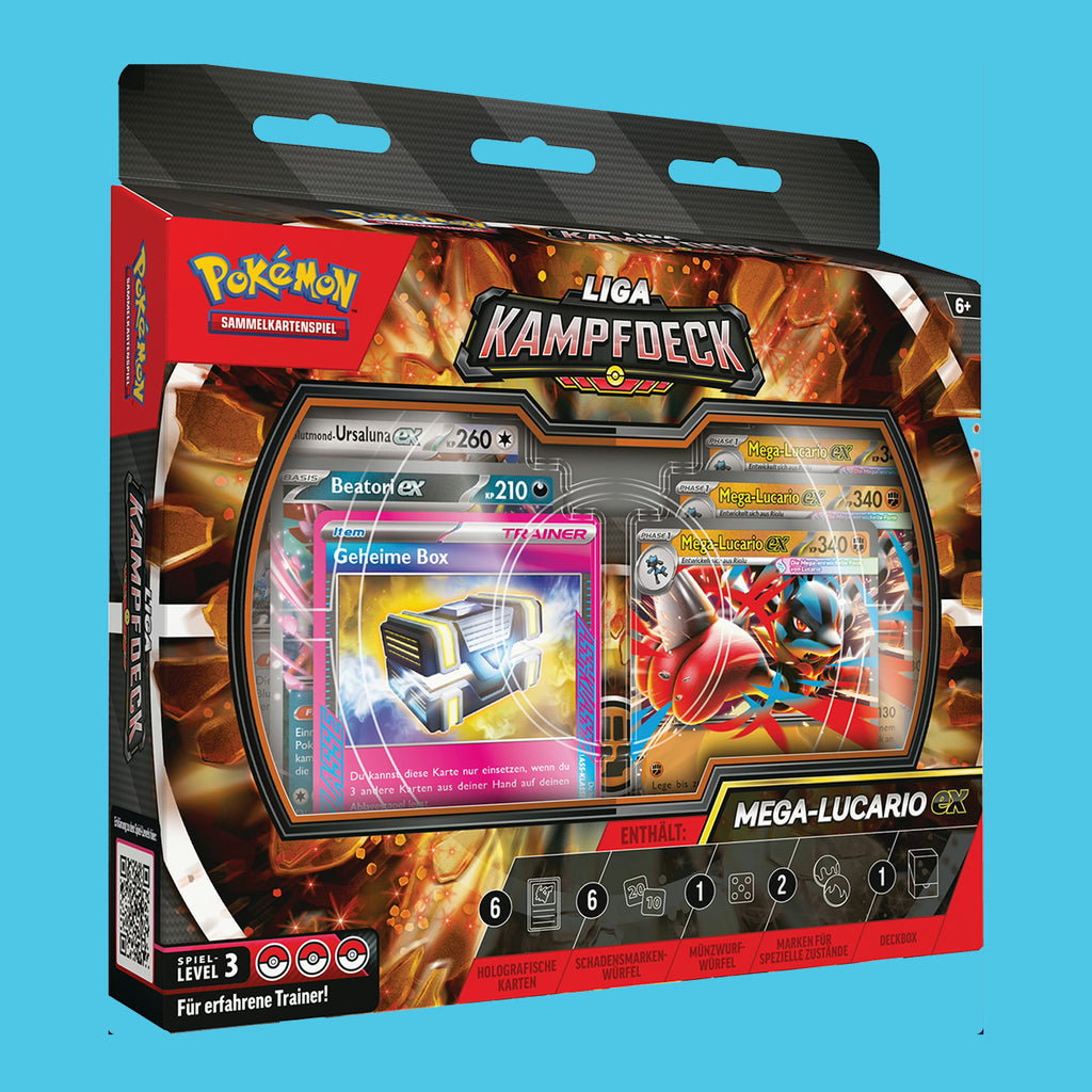(Pre-Order) Liga-Kampfdeck Mega-Lucario Pokémon Sammelkartenspiel (deutsch)