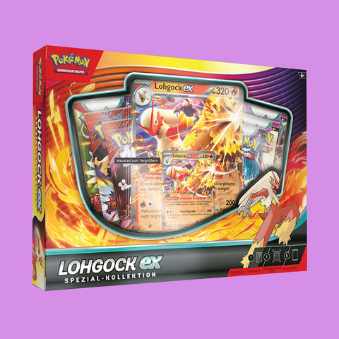 (Pre-Order) NUR 2 PRO KUNDE Pokémon Karmesin & Purpur Lohgock-Ex Spezial Kollektion