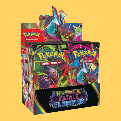 (Pre-Order) Pokémon Mega-Entwicklung Fatale Flammen Booster Display sealed (deutsch)