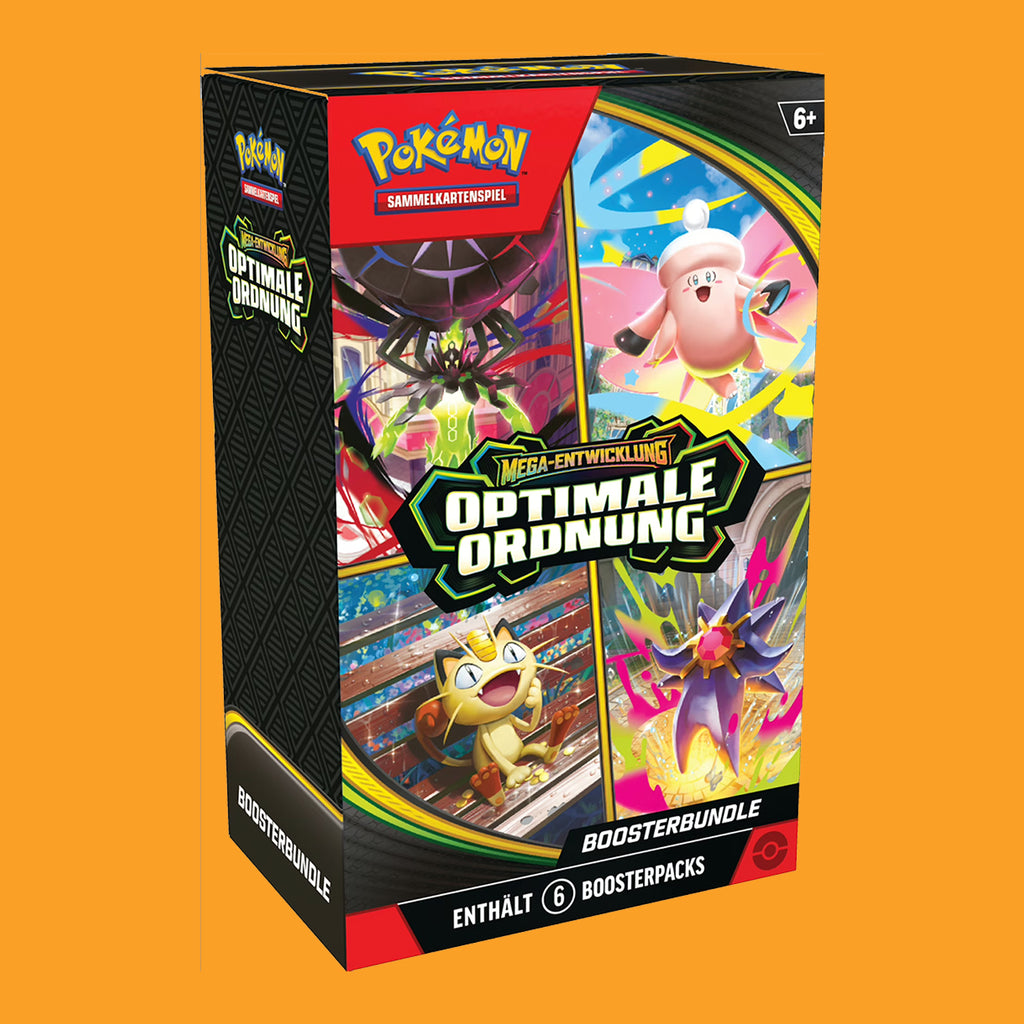 (Pre-Order) NUR 3 PRO KUNDE - Pokémon Mega-Entwicklung "Optimale Ordnung" Booster Bundle (deutsch)