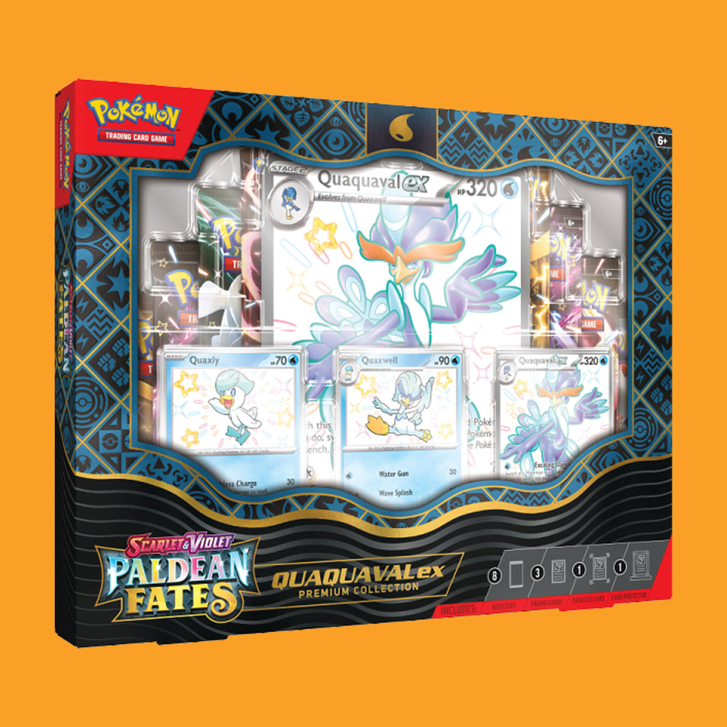 Pokémon Paldean Fates Quaquaval Ex Premium Collection (Englisch)