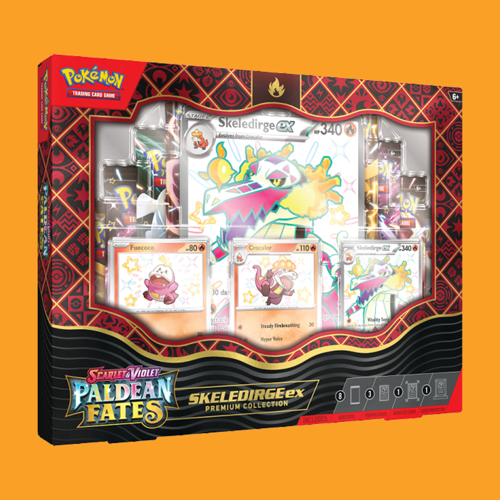 Pokémon Paldean Fates Skeledirge Ex Premium Collection (Englisch)