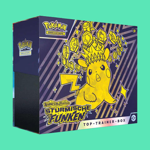 Pokémon Karmesin & Purpur Stürmische Funken Top Trainer Box (deutsch)