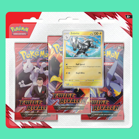 (Pre-Order) Pokémon Karmesin & Purpur Ewige Rivalen Blister Zebritz (deutsch)