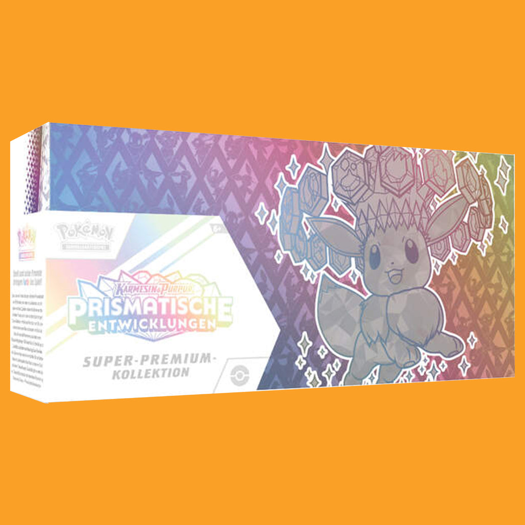 (Pre-Order) Pokémon Prismatische Entwicklungen Super-Premium-Kollektion Pokémon Karmesin & Purpur (deutsch)