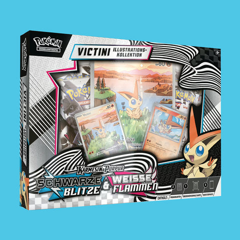 (Pre-Order) Pokémon Karmesin & Purpur Weisse Flammen Illustrations-Kollektion Victini