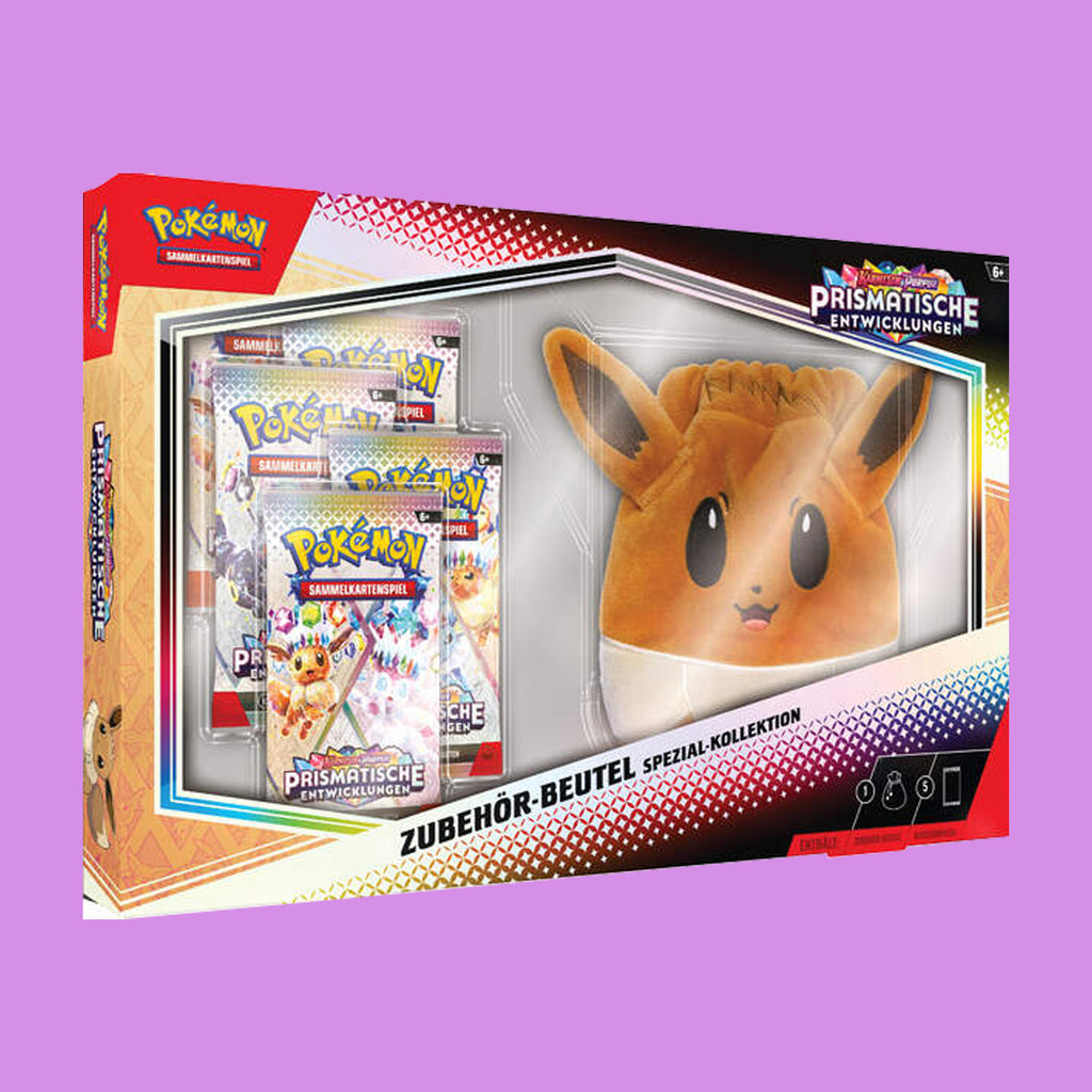 (Pre-Order) Pokémon Prismatische Entwicklungen Zubehör Beutel Spezial Kollektion Pokémon Karmesin & Purpur (deutsch)