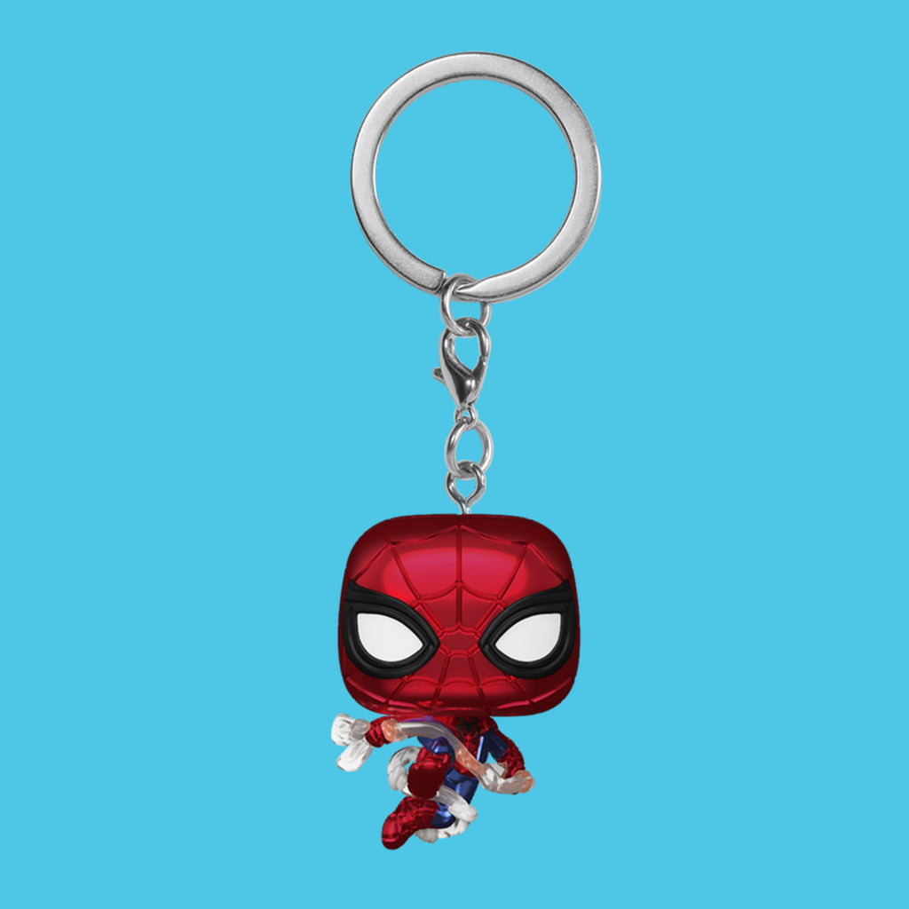 (Pre-Order) Schlüsselanhänger Metallic Spider-Man Funko Pop! Marvel's Spider-Man Brand New Day