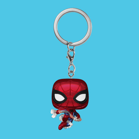 (Pre-Order) Schlüsselanhänger Metallic Spider-Man Funko Pop! Marvel's Spider-Man Brand New Day