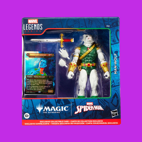 (Pre-Order) Man-Wolf + exklusive Foil-Karte Magic The Gathering Hasbro Marvel Legends