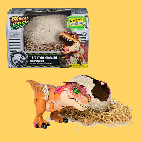 (Pre-Order) Primal Hatch Tyrannosaurus Rex Interaktiver Dino Jurassic World