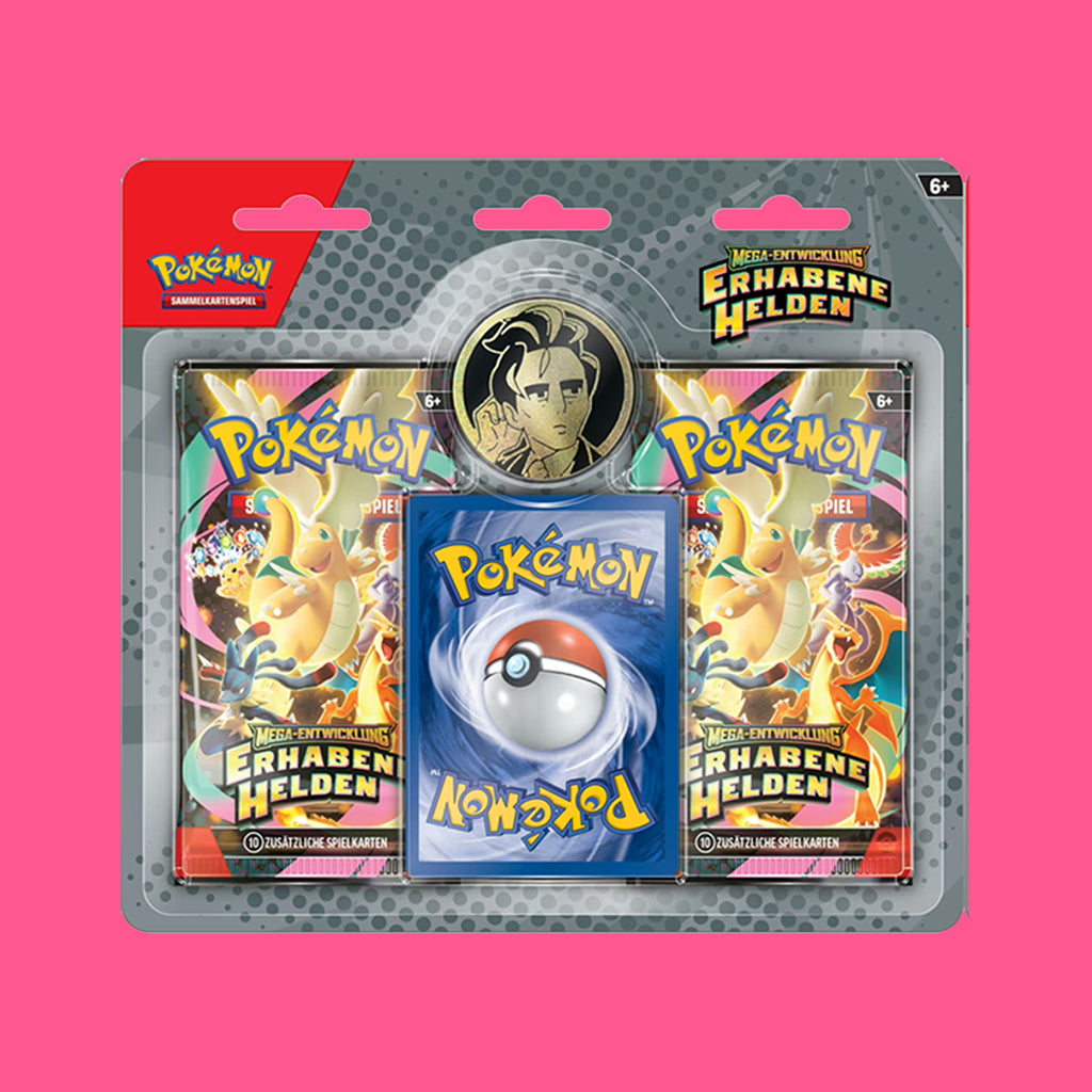 (Pre-Order) Booster 2-Pack "Erhabene Helden" (deutsch) Pokémon "Mega Entwicklungen"