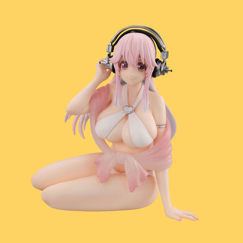 Super Sonico Summer Memories Version 1 Noodle Stopper PVC Figur Furyu
