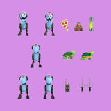 Mousers Ultimates Actionfiguren Set Super7 Teenage Mutant Ninja Turtles