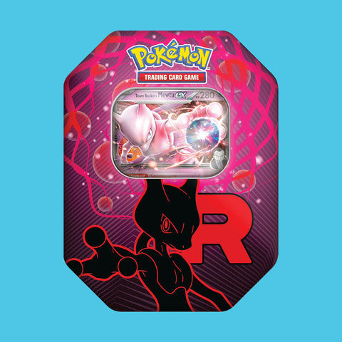 (Pre-Order) NUR 2 PRO KUNDE - Pokémon Tin Box Team Rockets Mewtu Ex Pokémon (deutsch)