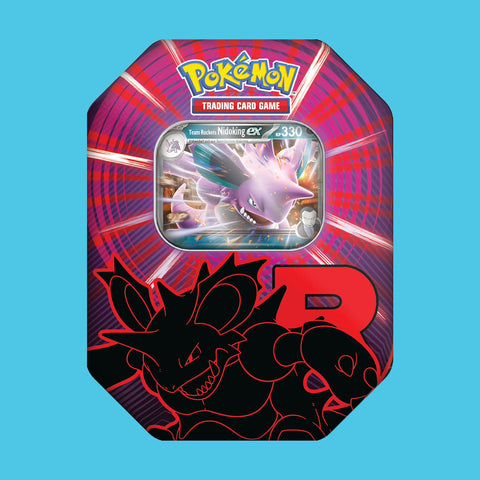 (Pre-Order) NUR 2 PRO KUNDE - Pokémon Tin Box Team Rockets Nidoking Ex Pokémon (deutsch)