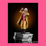 Doc Brown Art Scale Statue Iron Studios Back to the Future