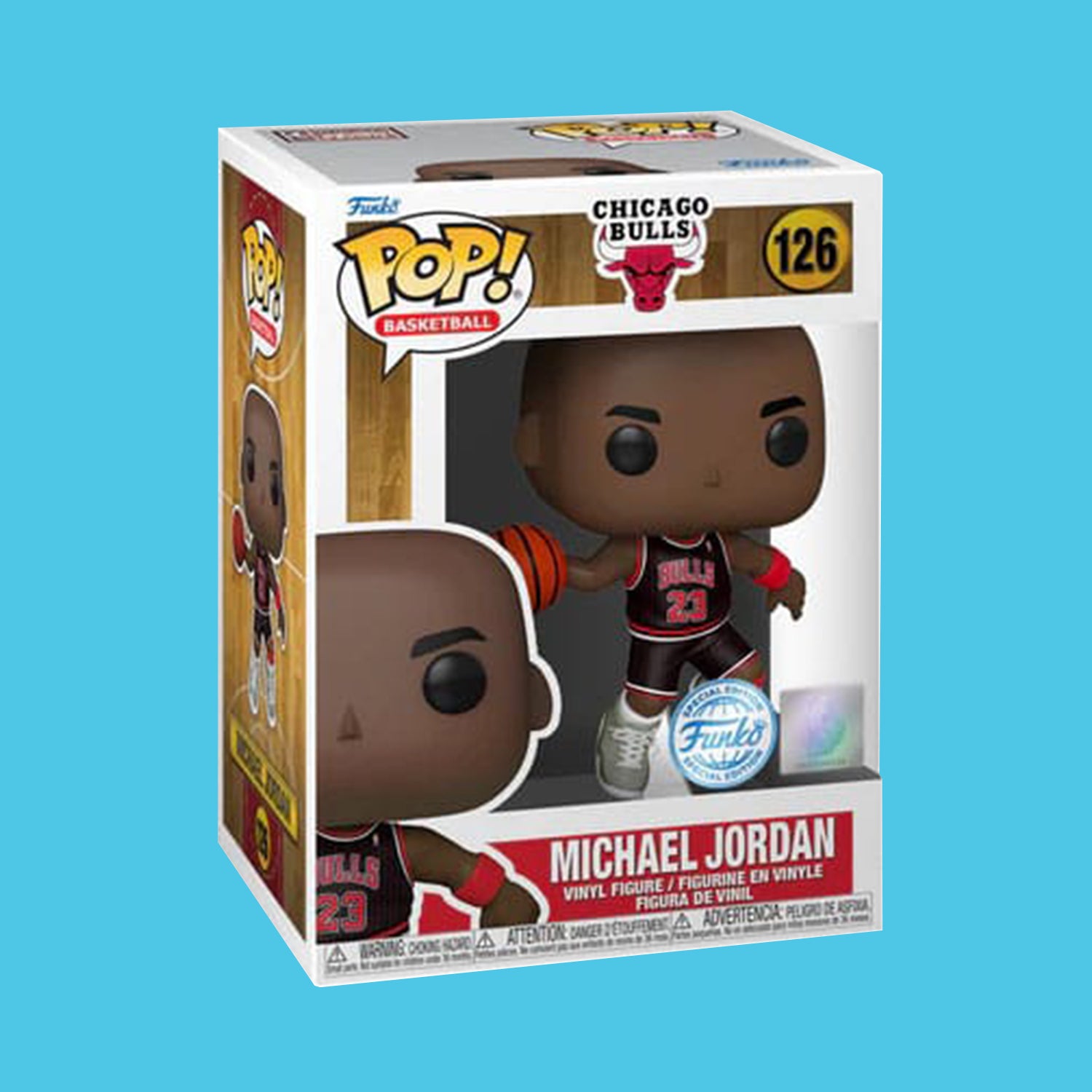 Michael Jordan (Bulls Black Pinstripe Jersey) Funko Pop! (126) NBA Leg –  Nerdy Terdy Gang