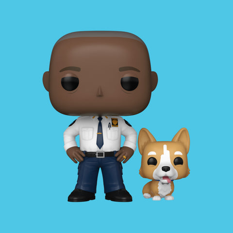 (Pre-Order) Captain Ray Holt with Cheddar Funko Pop! (1626) Brooklyn Nine-Nine