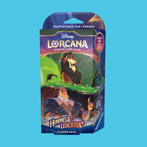 Disney Lorcana Himmelsleuchten Starter Deck Smaragd & Stahl (deutsch)