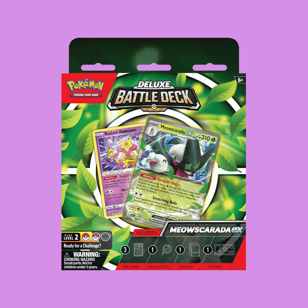 Pokémon Deluxe Battle Deck Meowscarada ex Trading Card Game (Englisch)