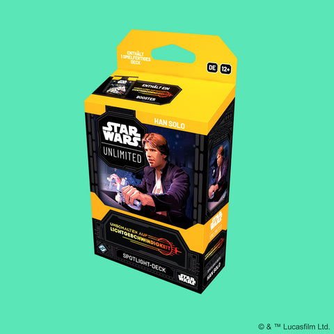 (Pre-Order) Star Wars: Unlimited Umschalten auf Lichtgeschwindigkeit Spotlight Deck Han Solo (Deutsch)