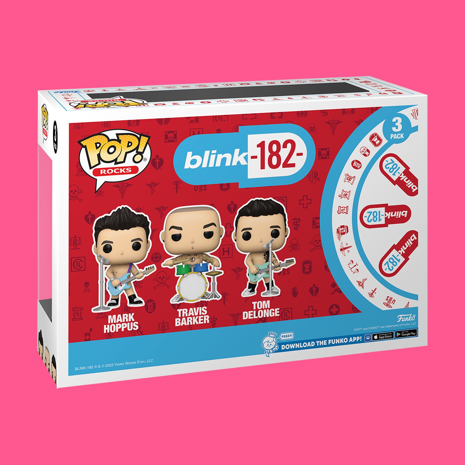 Blink-182 Funko POP Figuren 3er Pack – Nerdy Terdy Gang