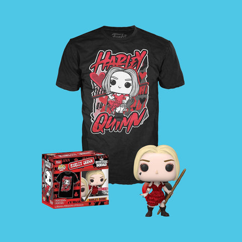 DC Suicide Squad Harley Quinn T-Shirt + Exclusive Funko Pop! (Funko Pop! & Tee)