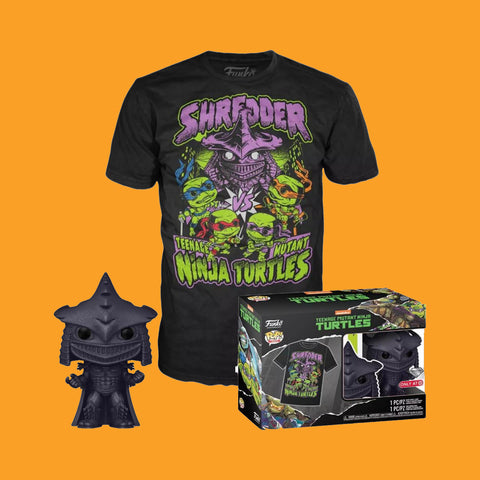 Teenage Mutant Ninja Turtles Shredder T-Shirt + Exklusiver Funko Pop! (Funko Pop! & Tee)