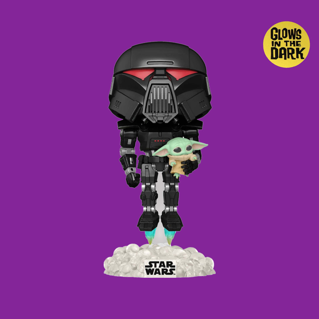 Dark Trooper with Grogu (Glow in the Dark) Funko Pop (488) Star Wars: The Mandalorian