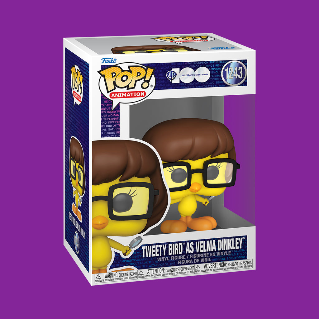 Funko Pop! Animation Warner Bros. 100 Tweety Bird as Velma Dinkley Vinyl  Figure