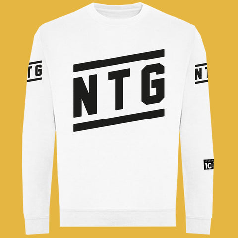 10 Jahre NTG Sweatshirts Pubertät-Racing Team Weiss