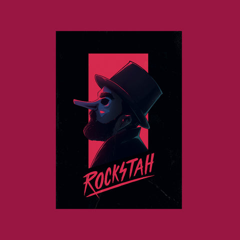 Rockstah: Vhs Art Print Din A2