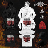Rockstah: 4 Jahre Cobblepot (Rote Fässer) Hoodie Schwarz