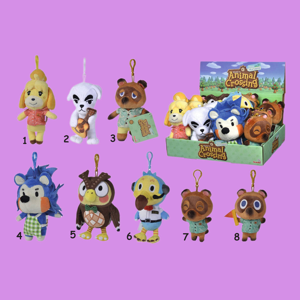 Animal Crossing Plüsch-Schlüsselanhänger Residents Sortiment