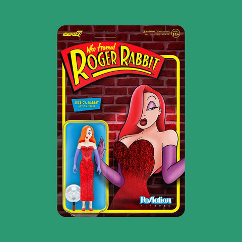 Jessica Rabbit Reaction Actionfigur Super 7 Falsches Spiel Mit Roger Rabbit